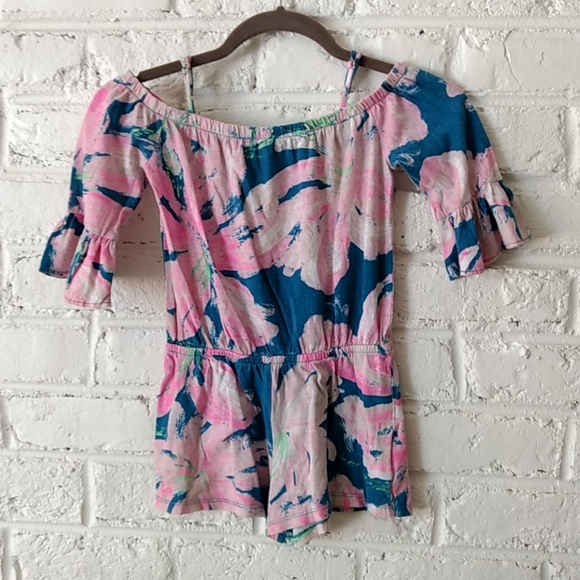 Lilly Pulitzer Other - Lilly Pulitzer cold shoulder romper with s…
